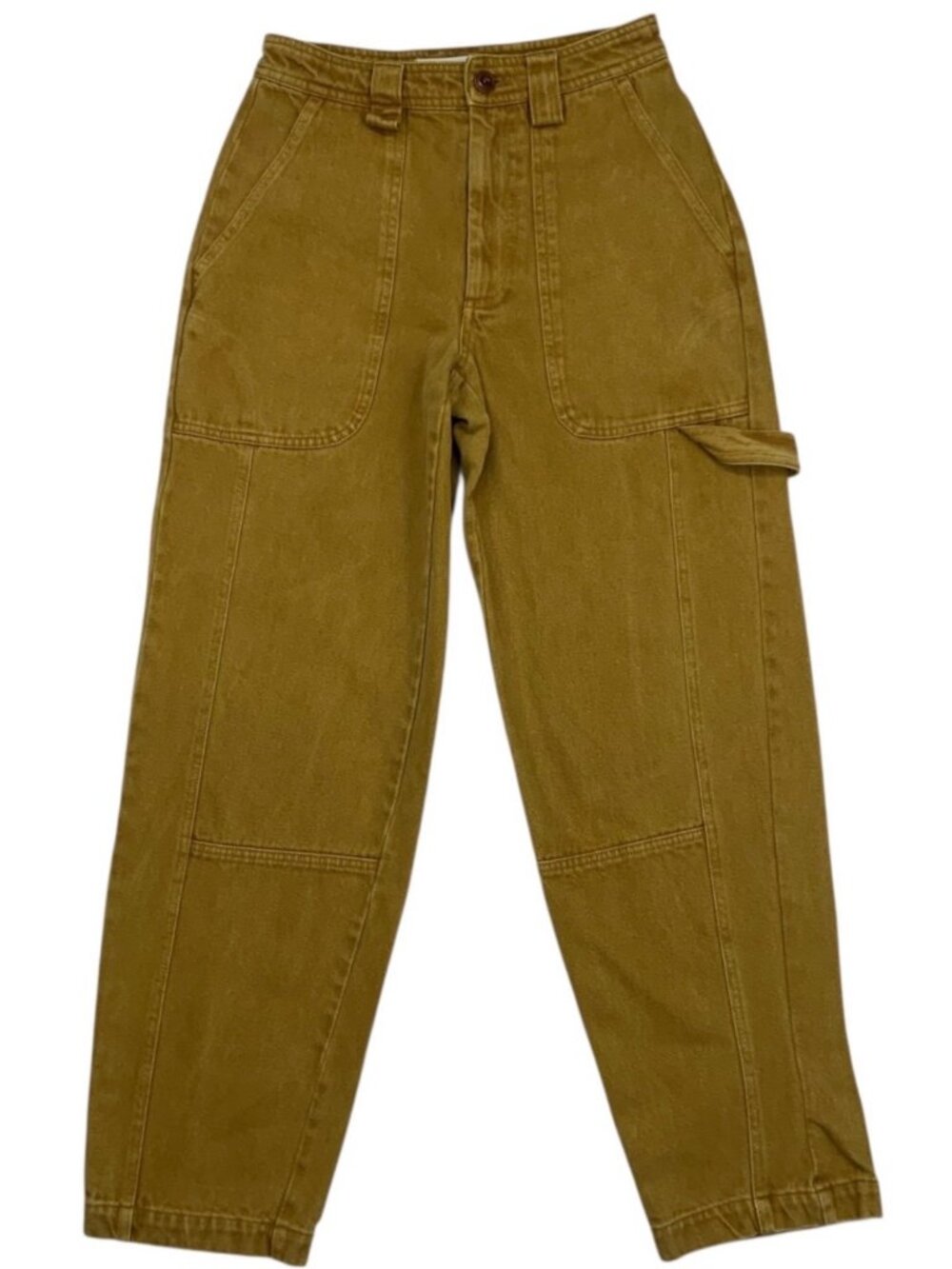Alex Mill Phoebe Barrel Leg Pant 24 Tan Recycled Denim